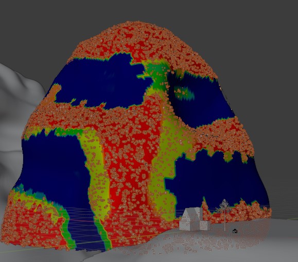 Blender Weight Paint Particles System