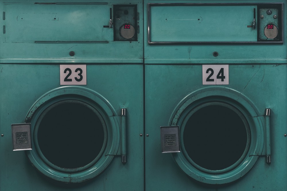 Photo Rennes Laundry Washing Machine Blue Green Old