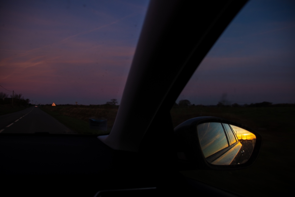 Photo Road Car Rear-view Mirror